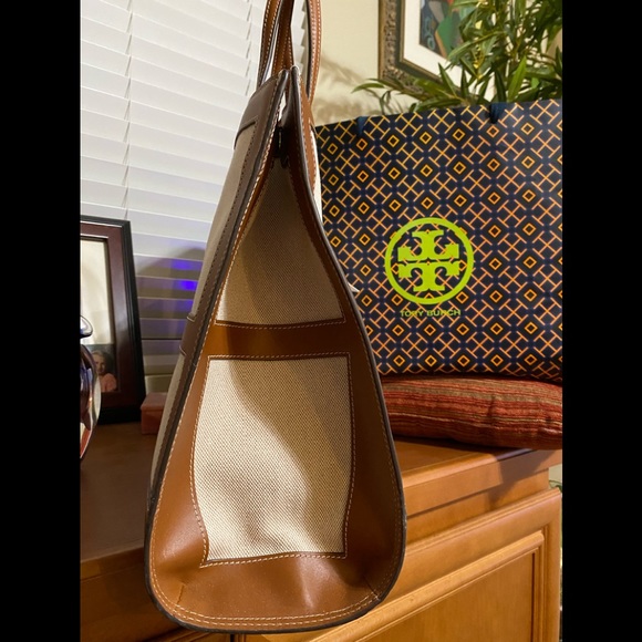 Tory Burch Ella Canvas Tote - Picture 4 of 8
